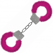 Ouch Pink Beginners Furry Handcuffs