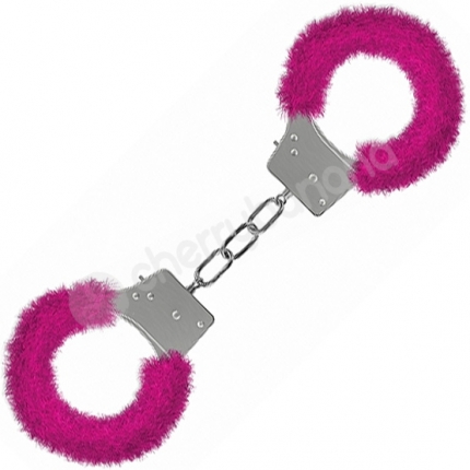 Ouch Pink Beginners Furry Handcuffs