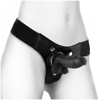 Ouch! Black Realistic 6'' Strap-on