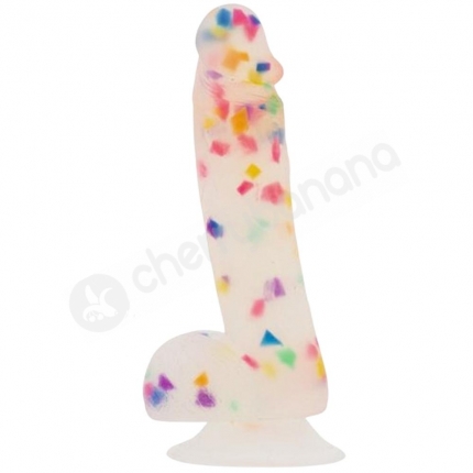 Addiction Party Marty 7.5" Frost Confetti Silicone Dildo