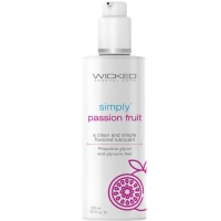 Wicked Simply Aqua Passion Fruit Flavoured Water-Based Lubricant 120ml