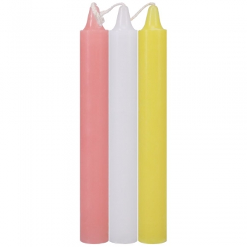 Doc Johnson Japanese Drip Candles Multi-Coloured Pastel 3 Pack