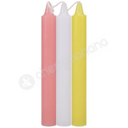 Doc Johnson Japanese Drip Candles Multi-Coloured Pastel 3 Pack