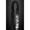 Icicles #38 Glass/Leather Flogger