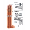 Fantasy X-tensions Flesh Perfect 2'' Extension With Ball Strap