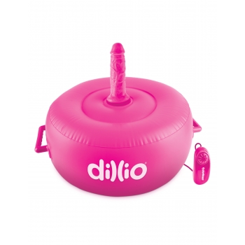 Dillio Pink Vibrating Inflatable Hot Seat