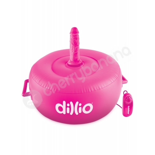 Dillio Pink Vibrating Inflatable Hot Seat