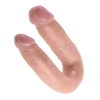 King Cock Flesh U-shaped Medium Double Trouble Dildo