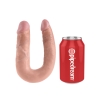 King Cock Flesh U-shaped Medium Double Trouble Dildo