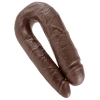 King Cock Brown U-shaped Large Double Trouble Dildo