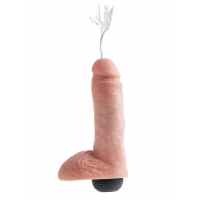 King Cock Flesh 8'' Squirting Cock With Balls