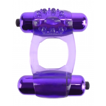 Fantasy C-ringz Purple Duo-Vibrating Super Cock Ring