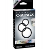 Fantasy C-Ringz Black Silicone 3-Ring Stamina Cock Ring Set
