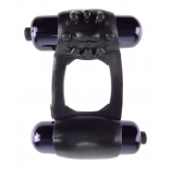 Fantasy C-Ringz Black Duo-Vibrating Super Cock Ring