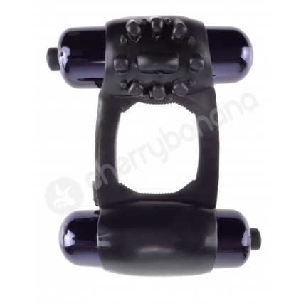 Fantasy C-Ringz Black Duo-Vibrating Super Cock Ring Fantasy C-Ringz Black Duo-Vibrating Super Cock Ring