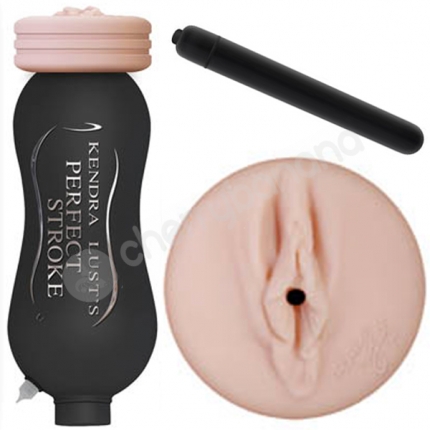 Kendra Lust's Vibrating Perfect Stroke Masturbator With Vagina Stroker Kendra Lust's Vibrating Perfect Stroke Masturbator With Vagina Stroker