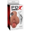 PDX Plus Pick Your Pleasure Doubles Holes Stroker - Tan
