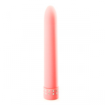 Diamond Silk Pink 7" Vibrator