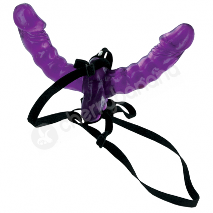 Fetish Fantasy Series Purple Double Delight Strap-on