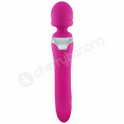 Cherry Banana Pink Dual Ended Smooth Massaging Wand Vibrator