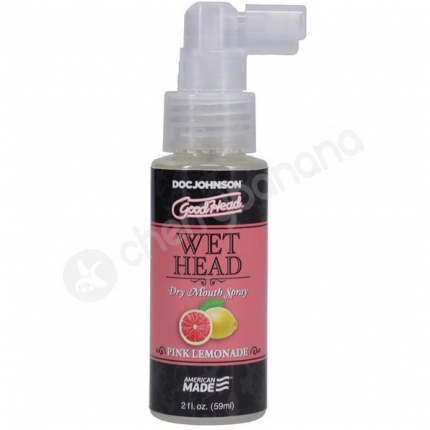 Goodhead Wet Head Pink Lemonade Dry Mouth Oral Sex Spray 59ml Goodhead Wet Head Pink Lemonade Dry Mouth Oral Sex Spray 59ml