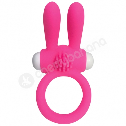 Cherry Banana Pink Twin Teaser Vibrating Cock Ring Cherry Banana Pink Twin Teaser Vibrating Cock Ring