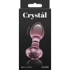 Crystal Gem Pink Glass 2.8" Butt Plug