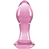 Crystal Gem Pink Glass 2.8" Butt Plug