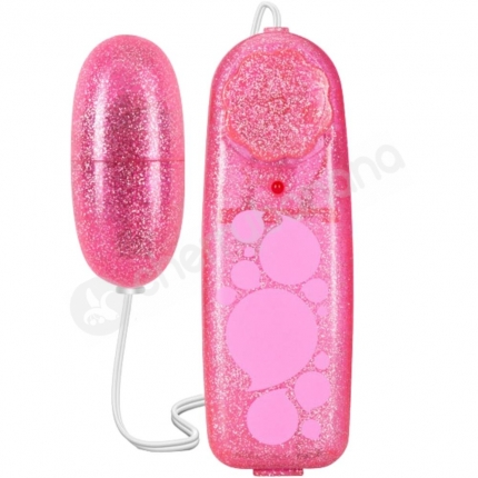 B Yours Glitter Pink Power Bullet With Controller