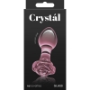 Crystal Rose Pink Glass 2.8" Butt Plug