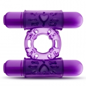 Play With Me Purple Double Play Cock Ring