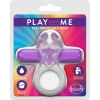 Play With Me Purple & Clear Bull Vibrating Cock Ring
