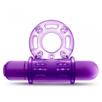 Play With Me Purple Couples Play Vibrating Cock Ring