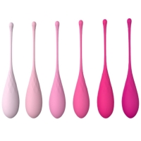 Playful Diamonds Kegel Balls Pink Weighted Training 6 Piece Set