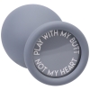 A-Play Grey Silicone Anal Trainer 3 Piece Set With Fun Flared Base