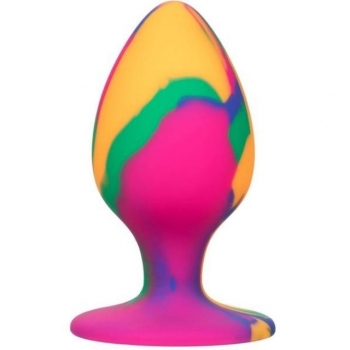 Calexotics Cheeky Large Tie-Dye 3" Silicone Butt Plug