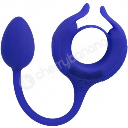Admiral Plug & Play Weighted Cock Ring With Butt Plug