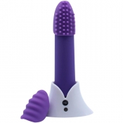 Nu Sensuelle Point Plus 20 Function Purple Bullet With Interchangeable Sleeves