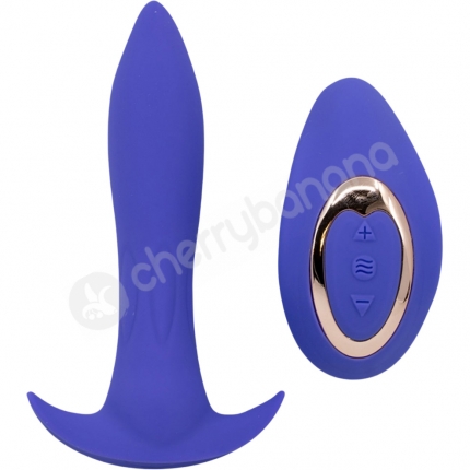 Nu Sensuelle Ultra Violet 4.5" Power Vibrating Butt Plug with Vibrating Remote Control