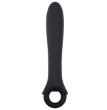 Gender X Powerhouse Black Extremely Powerful Vibrator With Wavy Texture Shaft