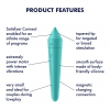 Satisfyer Ultra Power Bullet 8 Teal App Control Narrow Tip Mini Vibrator