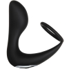 Adam & Eve Adam's Rechargeable Black Vibrating Prostate Pleaser & Cockring