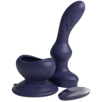 3some Wall Banger P-spot Blue Vibrating Anal Prostate Massager With Suction Cup Base & R/C