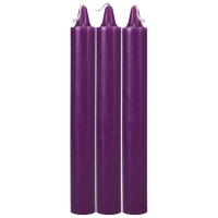 Doc Johnson Japanese Drip Candles Purple 3 Pack