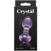 Crystal Gem Purple Glass 2.8" Butt Plug