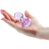 Crystal Gem Purple Glass 2.8" Butt Plug