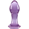 Crystal Gem Purple Glass 2.8" Butt Plug