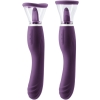 Inya Triple Delight Purple 3 In 1 Vibrator With Tongue Stimulator & Suction Cups