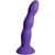 Dillio Purple 6'' Twister Tapered Tip Dong With Suction Cup Base