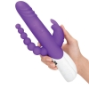 Rabbit Essentials Purple Double Penetration Rotating Rabbit Vibrator